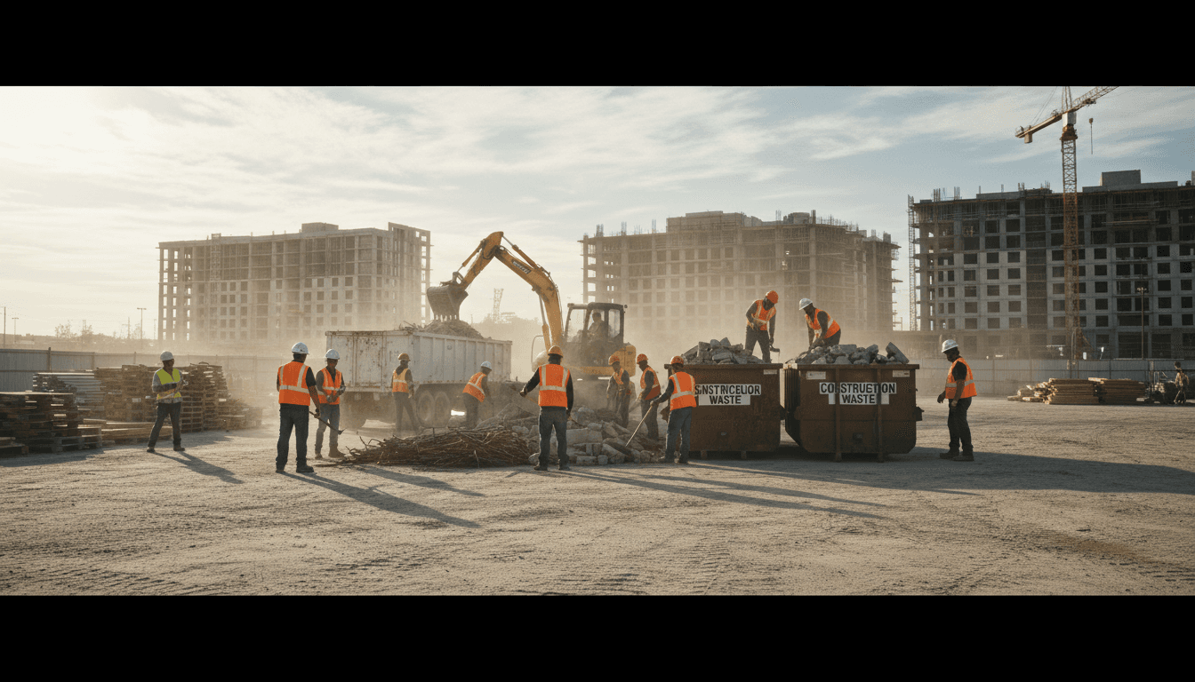 Construction site cleanup
